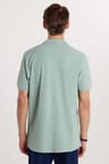 Erkek Regular Fit Klasik Kesim %100 Pamuk Düz Pike Mint Polo Yaka Tişört