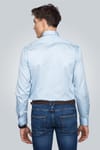 Slim Fit Dar Kesim Pamuk Saten, Erkek Gömlek