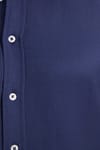 Modern Slim Fit Uzun Kollu Pamuklu Kolay Ütü Armürlü Erkek Lacivert Gömlek