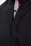 Slim Fit Uzun Kollu Düğmeli Yaka Pamuklu Kolay Ütülenebilir Düz Erkek Gömlek