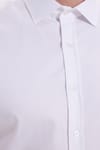 Slim Fit Uzun Kollu Pamuk Saten Erkek Beyaz Gömlek