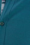 Erkek Slim Fit Dar Kesim Uzun Kollu Pamuklu Oxford Doku Kolay Ütülenebilir Yeşil Düğmeli Yaka Gömlek