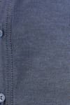Erkek Slim Fit Dar Kesim Uzun Kollu Pamuklu Oxford Doku Kolay Ütülenebilir Mavi Düğmeli Yaka Gömlek