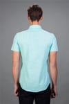 Slim Fit Dar Kesim Spor Kısa Kol Erkek Gömlek