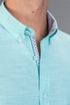 Slim Fit Dar Kesim Spor Kısa Kol Erkek Gömlek