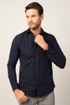 Slim Fit Dar Kesim Düz Erkek Gömlek