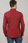 Slim Fit Dar Kesim Kareli Erkek Gömlek