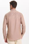 Slim Fit Uzun Kollu Düğmeli Yaka Pamuklu Kolay Ütülenebilir Düz Erkek Gömlek