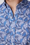 Slim Fit Desenli Pamuklu Kolay Ütü Erkek Gömlek