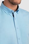 Slim Fit Dar Kesim Uzun Kol Poplin Oxford