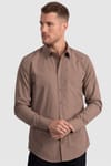 Slim Fit Dar Kesim Tery Cotton Erkek Gömlek