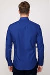 Slim Fit Pamuklu Kolay Ütü Erkek Lacivert Gömlek