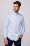 Slim Fit Koton Saten Premium Seri Erkek Gömlek