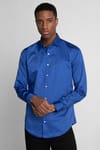 Slim Fit Koton Saten Premium Seri Erkek Gömlek