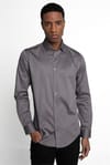Slim Fit Koton Saten Premium Seri Erkek Gömlek
