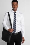 Slim Fit %100 Koton Saten Premium Erkek Beyaz Gömlek