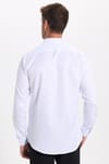 Slim Fit Kolay Ütülenebilir Ter Konforu Sağlayan Kravatlık Yaka Dört Mevsim Beyaz Erkek Gömlek