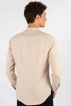 Slim Fit Uzun Kol Çizgili Hakim Yaka Erkek Gömlek