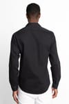 Slim Fit Uzun Kol Biyeli Erkek Denim Gömlek