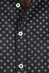 Slim Fit Dar Kesim Desenli Pamuklu Kolay Ütülenebilir Erkek Gömlek