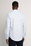 Slim Fit Uzun Kol Oxford Doku Armürlü Biyeli Erkek Gömlek