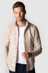 Slim Fit Tek Cep Kışlık Etnik Desen Spor Erkek Gömlek