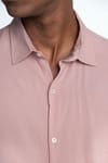 Slim Fit Dar Kesim Uzun Kol Dökümlü Viskon Şık Erkek Gömlek