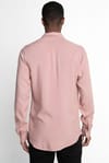 Slim Fit Dar Kesim Uzun Kol Dökümlü Viskon Şık Erkek Gömlek