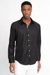 Slim Fit Uzun Kol Oxford Doku Biyeli Erkek Gömlek