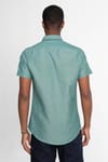 Slim Fit Kısa Kol Düğmeli Yaka Poplin Oxford Erkek Gömlek