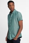 Slim Fit Kısa Kol Düğmeli Yaka Poplin Oxford Erkek Gömlek