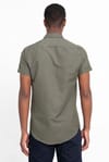 Slim Fit Kısa Kol Düğmeli Yaka Poplin Oxford Erkek Gömlek