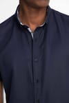 Slim Fit Kısa Kol Düğmeli Yaka Poplin Oxford Erkek Gömlek