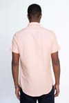Slim Fit Kısa Kol Düğmeli Yaka Poplin Oxford Erkek Gömlek
