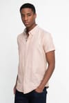 Slim Fit Kısa Kol Düğmeli Yaka Poplin Oxford Erkek Gömlek