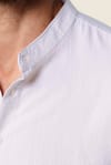 Slim Fit Hakim Yaka Pamuklu Keten Taş Rengi Erkek Gömlek