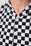 Slim Fit Dar Kesim Apaj Yaka Viskon Kısa Kol Erkek Spor Gömlek