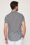 Slim Fit Dar Kesim Apaj Yaka Viskon Kısa Kol Erkek Spor Gömlek