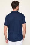 Erkek Slim Fit Kısa Kollu Desenli  Örme Gömlek