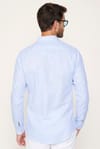 Slim Fit Pamuklu Keten Düz Yazlık Erkek Gömlek