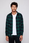 Slim Fit Dar Kesim Kareli Spor Yaka Oduncu Erkek Gömlek
