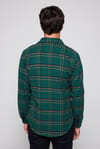 Slim Fit Dar Kesim Çift Cep Kareli Oduncu Erkek Gömlek
