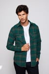 Slim Fit Dar Kesim Çift Cep Kareli Oduncu Erkek Gömlek