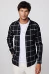 Slim Fit Dar Kesim Cepli Kareli Oduncu Erkek Gömlek