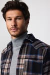 Slim Fit Dar Kesim Tek Cep Kareli Oduncu Erkek Gömlek