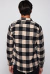Slim Fit Dar Kesim Kareli Oduncu Erkek Gömlek