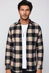 Slim Fit Dar Kesim Kareli Oduncu Erkek Gömlek