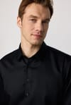 Slim Fit Non Iron Siyah Erkek Gömlek