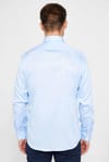 Slim Fit Uzun Kollu Non Iron Mavi Erkek Gömlek