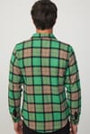 Slim Fit Dar Kesim Kareli Oduncu Erkek Gömlek